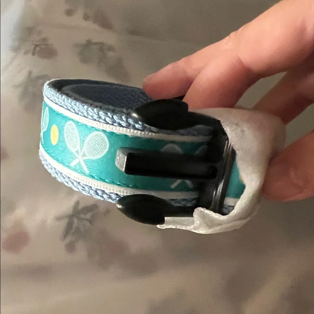 NWT Mark & Graham XL Dog Collar w/tennis theme.